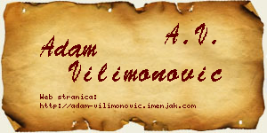 Adam Vilimonović vizit kartica